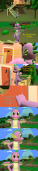 Size: 1920x8640 | Tagged: safe, artist:papadragon69, spike, dragon, pony, comic:spike's cyosa, g4, 3d, clubhouse, comic, crusaders clubhouse, cyoa, implied cmc, implied cutie mark crusaders, innuendo, knocking, male, older, older spike, scooter, source filmmaker, sweet apple acres, teenage spike, teenager, winged spike, wings