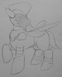 Size: 1280x1611 | Tagged: safe, artist:brickowskibois, earth pony, pony, crossover, fake wings, lego, ponified, sweet mayhem, the lego movie, the lego movie 2: the second part, traditional art