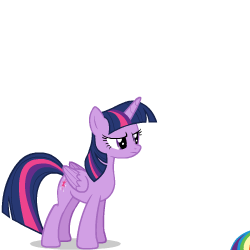 Size: 250x250 | Tagged: safe, artist:sasha-flyer, rainbow dash, twilight sparkle, alicorn, pegasus, pony, derpibooru, g4, animated, animated png, apng for breezies, duo, duo female, female, forced juxtaposition, juxtaposition, juxtaposition win, mare, meme, meta, multi image animation, simple background, transparent background, twilight sparkle (alicorn), vector