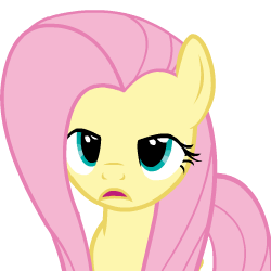 Size: 250x250 | Tagged: safe, artist:sasha-flyer, fluttershy, pegasus, pony, g4, testing testing 1-2-3, animated, animated png, apng for breezies, female, fluttershy is not amused, mare, simple background, solo, transparent background, unamused