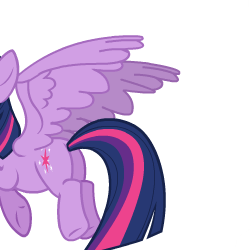 Size: 250x250 | Tagged: safe, artist:sasha-flyer, twilight sparkle, alicorn, pony, derpibooru, g4, testing testing 1-2-3, animated, animated png, apng for breezies, butt, female, forced juxtaposition, juxtaposition, juxtaposition win, mare, meme, meta, multi image animation, plot, simple background, solo, transparent background, twibutt, twilight sparkle (alicorn)