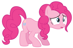 Size: 4486x3000 | Tagged: safe, artist:ready2fail, pinkie pie, earth pony, pony, g4, pinkie pride, .ai available, .svg available, female, mare, open mouth, sad, simple background, solo, transparent background, vector