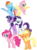 Size: 6000x8062 | Tagged: safe, artist:ready2fail, applejack, fluttershy, pinkie pie, rainbow dash, rarity, twilight sparkle, earth pony, pegasus, pony, unicorn, g4, games ponies play, .ai available, .svg available, absurd resolution, eyes closed, female, greeting, holding a pony, lidded eyes, mane six, mare, open mouth, pony pile, pony pyramid, raised hoof, simple background, smiling, tower of pony, transparent background, unicorn twilight, vector