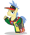 Size: 219x250 | Tagged: safe, artist:sasha-flyer, goldengrape, sir colton vines iii, earth pony, pony, g4, testing testing 1-2-3, animated, animated png, apng for breezies, clothes, looking at you, male, simple background, solo, stallion, transparent background, vector