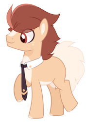 Size: 1920x2710 | Tagged: safe, artist:mint-light, artist:php146, oc, oc only, oc:kyo, earth pony, pony, base used, male, necktie, simple background, solo, stallion, transparent background