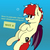 Size: 3000x3000 | Tagged: safe, artist:aaathebap, oc, oc only, oc:aaaaaaaaaaa, bat pony, pony, derpibooru, bat pony oc, clothes, high res, male, meta, op is a duck, op is trying to start shit, solo, tags, text, underwater, water, wet