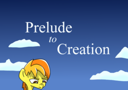 Size: 2480x1754 | Tagged: safe, artist:greeneyedmistress, spitfire, pegasus, pony, comic:prelude to creation, g4, female, mare, sky, solo, younger