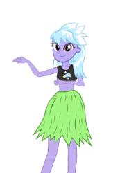 Size: 556x700 | Tagged: safe, artist:lucaspache, cloudchaser, human, equestria girls, g4, belly button, clothes, equestria girls-ified, female, grass skirt, hula, hula dance, midriff, skirt