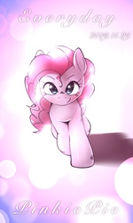 Size: 920x1536 | Tagged: safe, artist:kurogewapony, pinkie pie, earth pony, pony, g4, bokeh, cute, diapinkes, female, looking at you, mare, smiling, solo