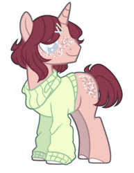Size: 1428x1848 | Tagged: safe, artist:chococolte, oc, oc only, pony, unicorn, base used, clothes, male, simple background, solo, stallion, sweater, transparent background