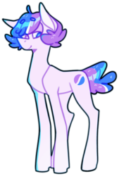 Size: 838x1243 | Tagged: safe, artist:elf-hollow, oc, oc only, oc:crystal pepsi, earth pony, pony, female, mare, simple background, solo, transparent background