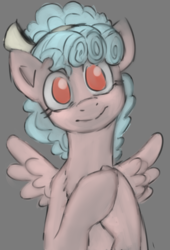 Size: 646x950 | Tagged: artist needed, safe, cozy glow, pegasus, pony, ask cozy glow, g4, cozybetes, cute, female, filly, simple background, solo