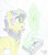 Size: 1715x1955 | Tagged: safe, artist:fluffyxai, oc, oc only, oc:spiralhoof, pony, book, chest fluff, corruption of magic, fascinated, glowing, hypnosis, hypnovember 2019, inktober, inktober 2019, magic, pattern, solo, spiral, stare, swirly eyes, traditional art