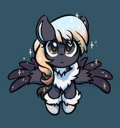 Size: 1500x1602 | Tagged: safe, artist:dawnfire, oc, oc only, pegasus, pony, looking at you, looking up, looking up at you, simple background, solo, sparkles, starry eyes, wingding eyes
