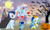 Size: 1200x720 | Tagged: safe, artist:mlplary6, rainbow dash, soarin', oc, oc:blue skies, oc:speedy dash, pegasus, pony, undead, vampire, zombie, g4, baby, baby pony, base used, family, female, frankenstein's monster, halloween, holiday, jack-o-lantern, male, nightmare night, offspring, parent:rainbow dash, parent:soarin', parents:soarindash, pumpkin, ship:soarindash, shipping, straight, wonder woman