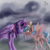 Size: 600x600 | Tagged: dead source, safe, artist:artistincproductions, cozy glow, twilight sparkle, alicorn, pegasus, pony, g4, the ending of the end, bad end, cozybuse, crying, despair, duo, duo female, failure, female, filly, foal, mare, merciless, petrification, sad, sad eyes, scared, sorrow, teary eyes, twilight sparkle (alicorn)