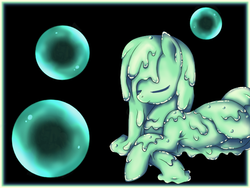 Size: 640x480 | Tagged: safe, artist:aikoyogurt, oc, goo, goo pony, monster pony, original species, slime