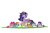 Size: 1200x798 | Tagged: safe, artist:tjpones, applejack, fluttershy, pinkie pie, rainbow dash, rarity, starlight glimmer, twilight sparkle, alicorn, earth pony, pegasus, pony, unicorn, g4, my little pony: friendship is magic, season 9, the last problem, big crown thingy 2.0, female, mane six, older, older applejack, older fluttershy, older mane six, older pinkie pie, older rainbow dash, older rarity, older starlight glimmer, older twilight, older twilight sparkle (alicorn), one of these things is not like the others, princess twilight 2.0, simple background, smol, squatpony, the tables have turned, twiggie, twilight sparkle (alicorn), white background, woonoggles