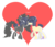 Size: 3000x2573 | Tagged: safe, artist:akili-amethyst, condiment pony, food pony, object pony, original species, pony, condiment, food, high res, pepper shaker, ponified, salt shaker