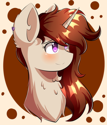 Size: 2160x2520 | Tagged: safe, artist:prism(not colourful), oc, pony, unicorn, bust, female, high res, mare, portrait, solo