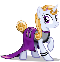 Size: 1499x1544 | Tagged: safe, artist:aquilateagle, summer meadow, pony, unicorn, g4, season 8, bracelet, clothes, dress, fashion, female, friendship student, jewelry, mare, pearl, school of friendship, solo, vector