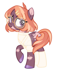 Size: 1280x1574 | Tagged: safe, artist:magicdarkart, oc, oc only, earth pony, pony, clothes, deviantart watermark, female, glasses, mare, obtrusive watermark, shirt, simple background, socks, solo, transparent background, watermark