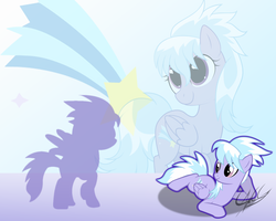 Size: 1280x1024 | Tagged: safe, artist:ponychaos13, cloudchaser, pegasus, pony, g4, female, mare, signature, vector, wallpaper, zoom layer