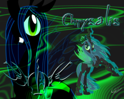 Size: 1280x1024 | Tagged: safe, artist:jennieoo, artist:ponychaos13, queen chrysalis, changeling, changeling queen, g4, female, show accurate, vector, wallpaper