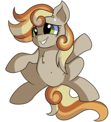 Size: 1280x1402 | Tagged: safe, artist:rainbowtashie, oc, oc:clumsy carrot, earth pony, pegasus, pony, adorkable, commissioner:bigonionbean, cross-eyed, cute, dork, embarrassed, fusion, fusion:carrot top, fusion:derpy hooves, fusion:golden harvest