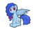 Size: 3500x3000 | Tagged: safe, artist:template93, oc, oc only, oc:astra, pegasus, pony, bow, chest fluff, commission, cute, female, high res, looking at you, sitting, smiling, solo, spread wings, wings