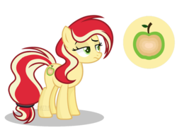 Size: 1024x753 | Tagged: safe, artist:yourrdazzle, oc, oc only, oc:ginger fox, earth pony, pony, base used, female, mare, offspring, parent:applejack, parent:flam, parents:flamjack, simple background, solo, transparent background