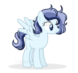 Size: 1024x962 | Tagged: safe, artist:yourrdazzle, oc, oc only, oc:cerulean mist, pegasus, pony, base used, female, mare, offspring, parent:quibble pants, parent:rainbow dash, parents:quibbledash, simple background, solo, spread wings, transparent background, wings