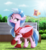 Size: 1914x2088 | Tagged: safe, artist:duskie-06, silverstream, classical hippogriff, hippogriff, g4, cheerleader, cheerleader outfit, cheerleader silverstream, clothes, cute, diastreamies, female, lidded eyes, looking back, midriff, pleated skirt, raised eyebrow, scenery, skirt, smiling, solo