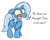 Size: 1151x921 | Tagged: safe, artist:owl-eyes, edit, trixie, pony, unicorn, g4, blatant lies, blushing, cute, denial, diatrixes, female, floppy ears, great and powerful, i'm not cute, mare, simple background, solo, third person, tsundere, tsunderixie, white background