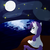 Size: 3000x3000 | Tagged: safe, artist:mitchthemage, rarity, pony, g4, glowing, high res, moon, moonlight, starry night, water