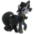 Size: 1050x1050 | Tagged: safe, artist:crimmharmony, oc, oc:shadow spade, pony, unicorn, fallout equestria, fallout equestria: kingpin, armored legs, beauty mark, blank, blank of rarity, blue eyes, boots, clothes, commissioner:genki, fedora, female, gun, handgun, hat, jumpsuit, justice mare, lawbringer, mare, not rarity, pipboy, pipbuck, raised hoof, raised leg, revolver, shoes, simple background, solo, stable 232, transparent background, vault suit