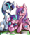 Size: 1864x2180 | Tagged: safe, artist:tohupo, princess cadance, princess flurry heart, shining armor, alicorn, pony, unicorn, g4, blushing, book, cute, cutedance, eyes closed, family, father and child, father and daughter, fatherly love, female, filly, flurrybetes, happy, lying down, male, mare, mother and child, mother and daughter, motherly love, older, older flurry heart, open mouth, open smile, prone, shining adorable, ship:shiningcadance, shipping, simple background, smiling, stallion, straight, trio, white background
