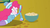 Size: 1600x900 | Tagged: safe, screencap, pinkie pie, blizzard or bust, equestria girls, equestria girls series, g4, holidays unwrapped, spoiler:eqg series (season 2), bowl, clothes, female, food, jacket, lying down, mittens, potato, solo, sprinkles, toque, winter outfit
