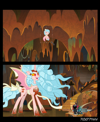 Size: 1288x1572 | Tagged: safe, edit, edited screencap, editor:teren rogriss, screencap, cozy glow, lord tirek, queen chrysalis, alicorn, pony, g4, the ending of the end, alicornified, bow, cave, comic, cozycorn, eyes closed, female, filly, foal, giant demon alicorn cozy glow, gritted teeth, hooves, horn, male, mare, open mouth, photoshop, race swap, screencap comic, spread wings, tail bow, ultimate chrysalis, wings