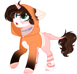 Size: 1940x1871 | Tagged: safe, artist:sh3llysh00, oc, oc only, oc:alex, pony, unicorn, clothes, female, hoodie, mare, simple background, solo, transparent background
