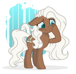 Size: 1024x1001 | Tagged: safe, artist:yourrdazzle, oc, oc only, oc:serene woods, earth pony, pony, base used, female, mare, offspring, parent:fluttershy, parent:trouble shoes, parents:troubleshy, simple background, solo, transparent background