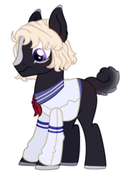 Size: 1024x1460 | Tagged: safe, artist:tears2shed, oc, oc only, oc:ocean sailor, earth pony, pony, clothes, male, shirt, simple background, solo, stallion, transparent background