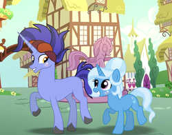 Size: 1009x792 | Tagged: safe, artist:missxxfofa123, hoo'far, trixie, pony, g4, female, male, shipping, straight, trixfar