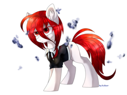 Size: 1707x1280 | Tagged: safe, artist:kaliner123, crystal pony, earth pony, pony, anime, cinnabar (land of the lustrous), houseki no kuni, land of the lustrous, ponified
