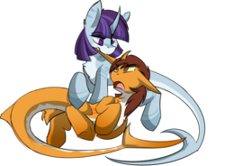 Size: 3445x2540 | Tagged: safe, artist:beardie, oc, oc:heart afire, oc:killi thaum, original species, shark, shark pony, biting, brother, brother and sister, ear bite, female, high res, male, siblings, sister, twins