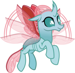 Size: 2356x2296 | Tagged: safe, artist:vector-brony, ocellus, changedling, changeling, g4, the last problem, female, flapping wings, flying, high res, older, older ocellus, simple background, solo, transparent background, vector, wings