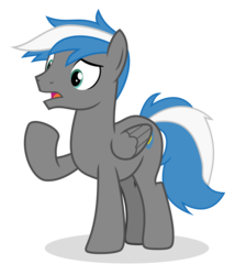Size: 1732x2019 | Tagged: safe, artist:mythchaser1, oc, oc only, oc:cloud zapper, pegasus, pony, male, simple background, solo, stallion, transparent background, vector