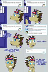 Size: 1502x2254 | Tagged: safe, artist:jitterbugjive, doctor whooves, time turner, oc, oc only, oc:neosurgeon, pony, lovestruck derpy, doctor who, solo, tardis