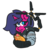 Size: 700x750 | Tagged: safe, artist:threetwotwo32232, oc, oc:fizzy pop, oc:wafflecakes, earth pony, pony, unicorn, death stranding, female, mare, mlem, parody, silly, tongue out