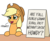 Size: 1100x900 | Tagged: safe, artist:mkogwheel, applejack, earth pony, pony, g4, adventure in the comments, applejack's sign, bronybait, comment bait, cute, daaaaaaaaaaaw, female, hnnng, howdies in the comments, howdy, jackabetes, leaning, looking up, mare, meme origin, open mouth, sign, simple background, smiling, solo, table, text, weapons-grade cute, white background, y'all